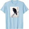 Japanese Art Japanese Woodblock Art Print Crow Kyosai T-Shirt Streetwear Casual Cotton Daily Four Seasons Tees Mens T Shirts