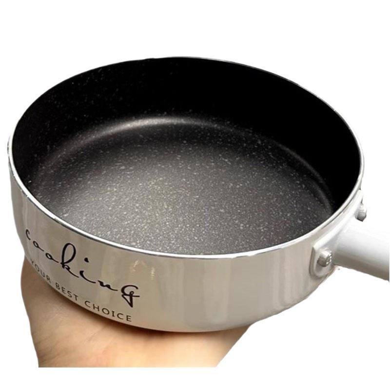 Sheng Bang Rong Non-Stick Flat-Bottom Frying Pan with Maifan Stone for Mini Induction Cookers