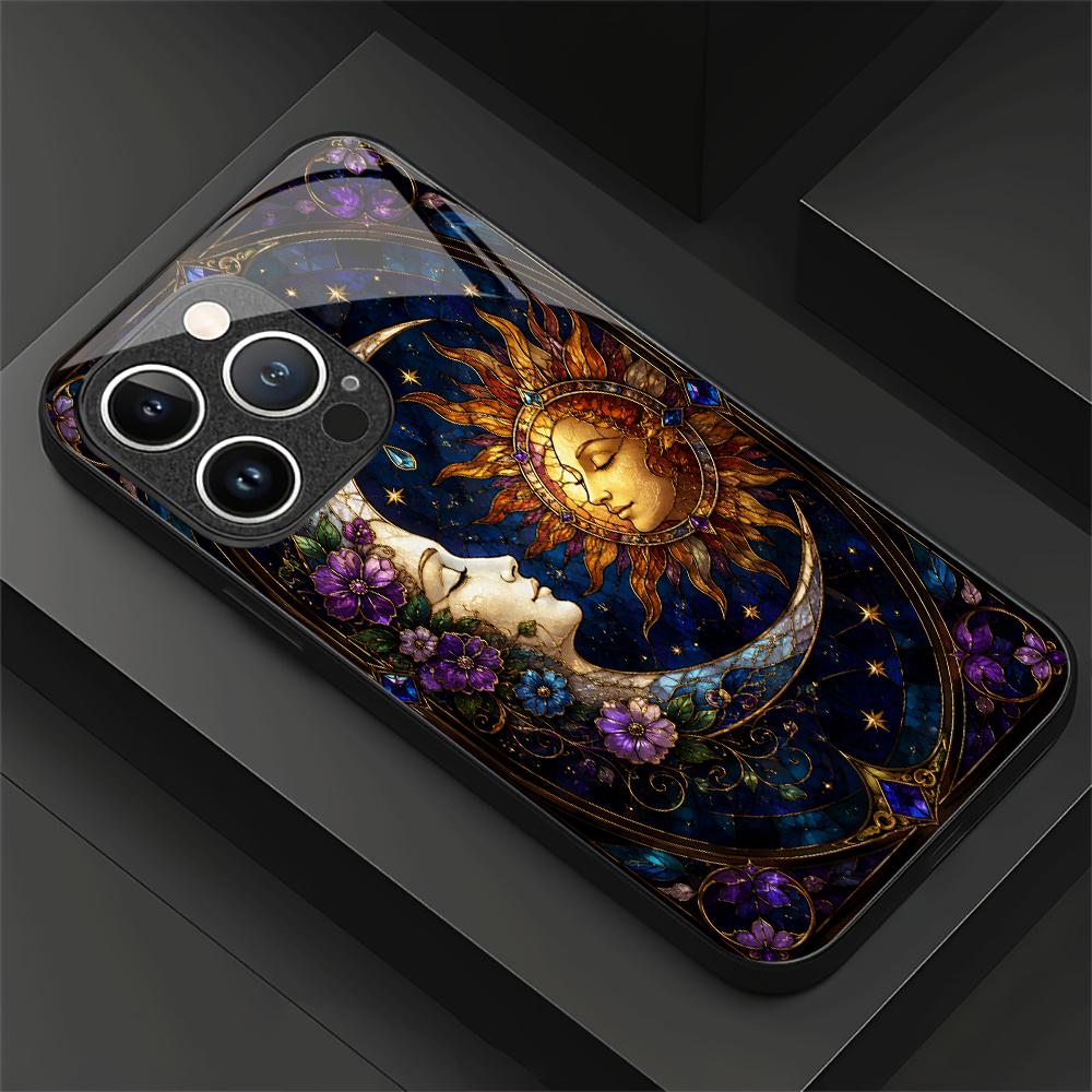 Sun and Moon Phone Case Phone Case Glass