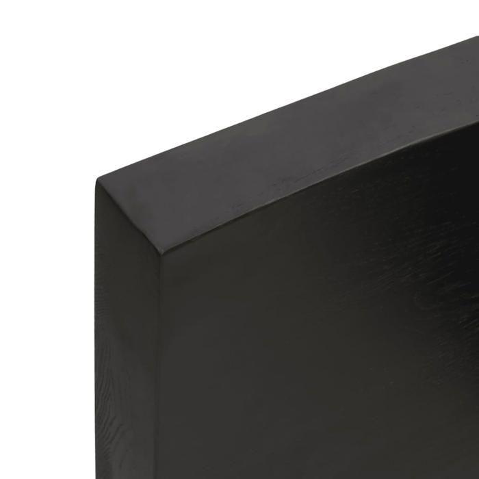 VidaXL Étagère murale gris foncé 40x30x6 cm bois chêne massif traité 363748