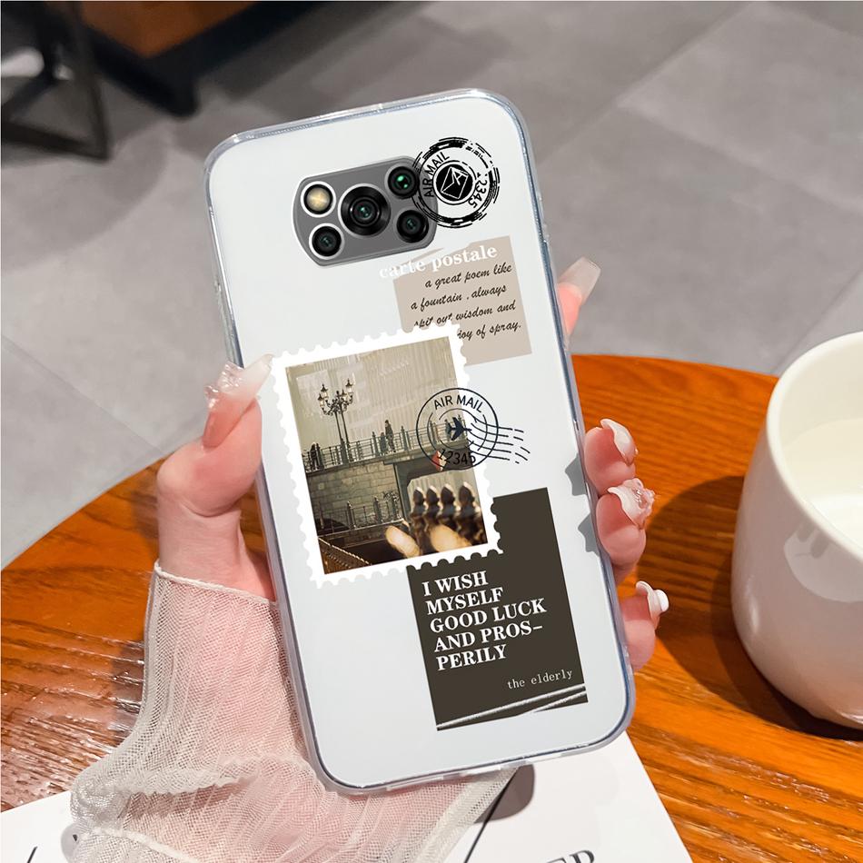 For Poco X3 Pro GT Case Creative Fun Soft TPU Silicone Clear Anti Choc Phone Back Cover For Poco X 3 Pro GT X3Pro X3GT NFC Funda