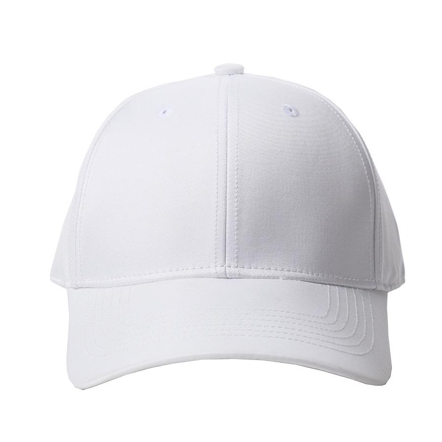Outdoor simple student sports cap adjustable hat curved brim baseball cap solid color sports and leisure sunshade cap