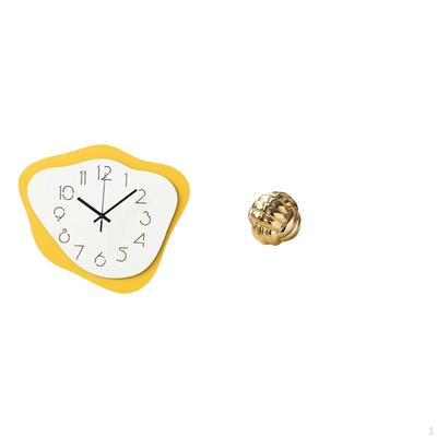 Acrylic Knot Wall Clock Yarn Ball Hanging Ornament Modern Office Timepiece Silent Sculpture Ceramic
