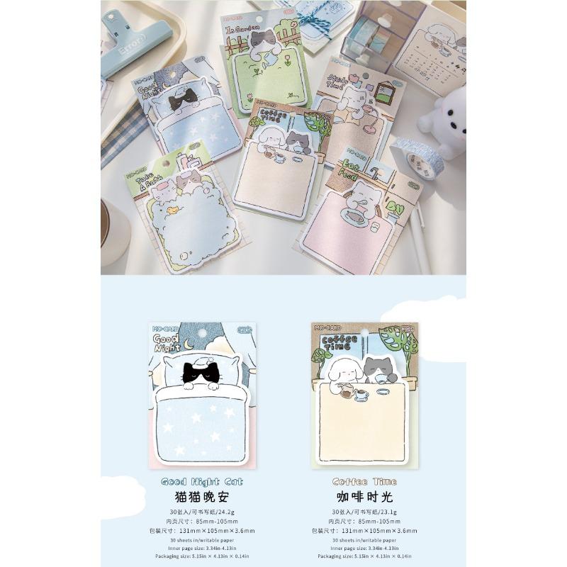 Cute Cat Life Theme Sticky Notes Memo Reminder Decoration Paper