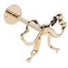Bow Curtain Tiebacks Metal Wall Mounted Modern Decorative Bow Curtain Holdbacks for Living Room Bedroom Gold 2PCS