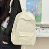 Schoolbag fashion high sense large capacity bag women's 1011 new super fire shoulder support simple casual backpack
