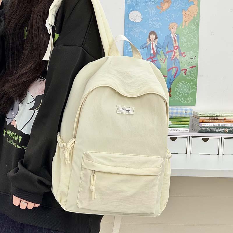 Schoolbag fashion high sense large capacity bag women's 1011 new super fire shoulder support simple casual backpack