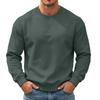 Men's Casual Drop Shoulder Sweatshirt Long Sleeve Crewneck Pullover for Sports and Daily Wear