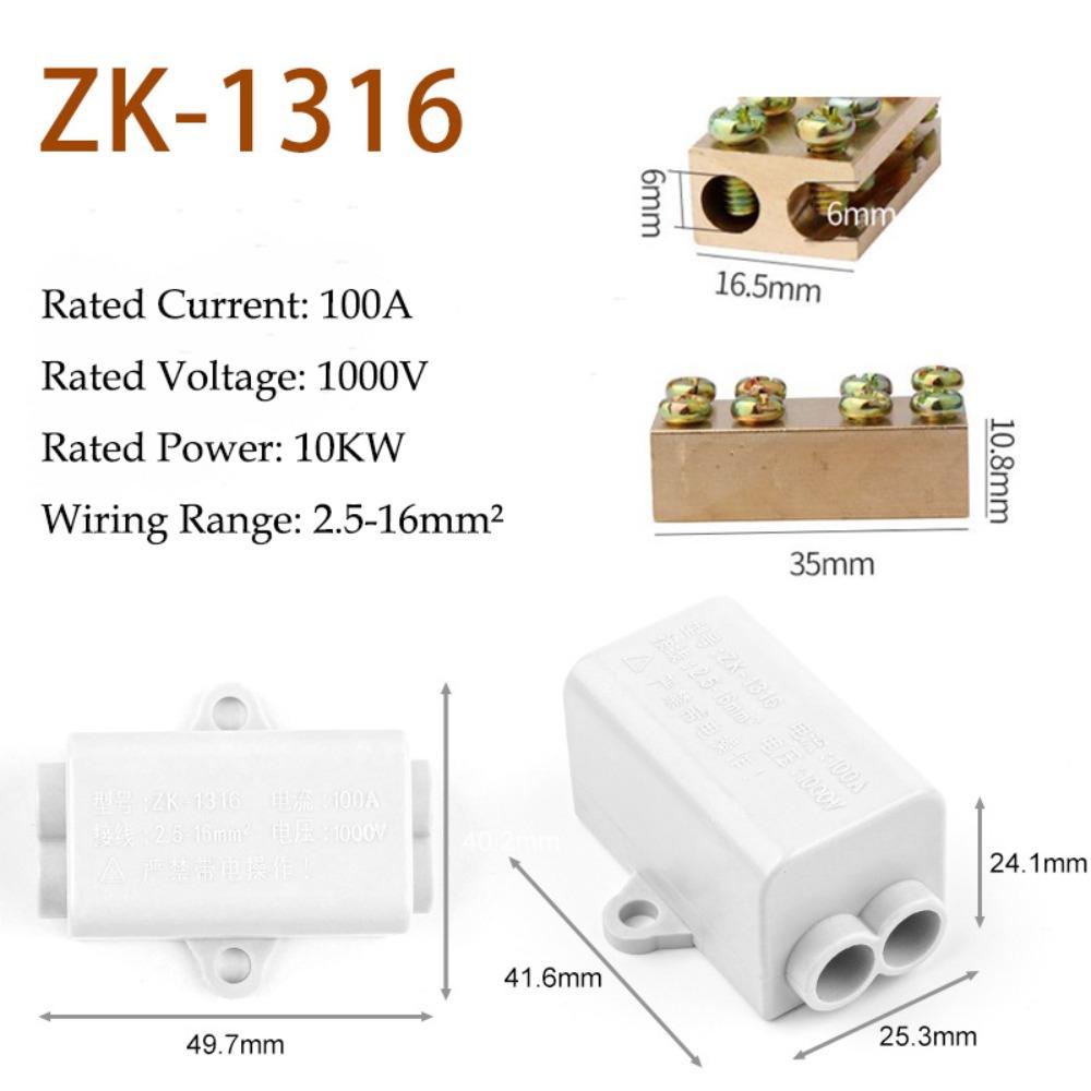 New Conductor Brass High Power Splitter Large Current Universal Quick Terminal Block Fast Connector Electrical