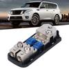 2 Way Fuse Holder Box 1 In 2 Out Distribution Block for Car Yacht Boat Stereo Audio Modification