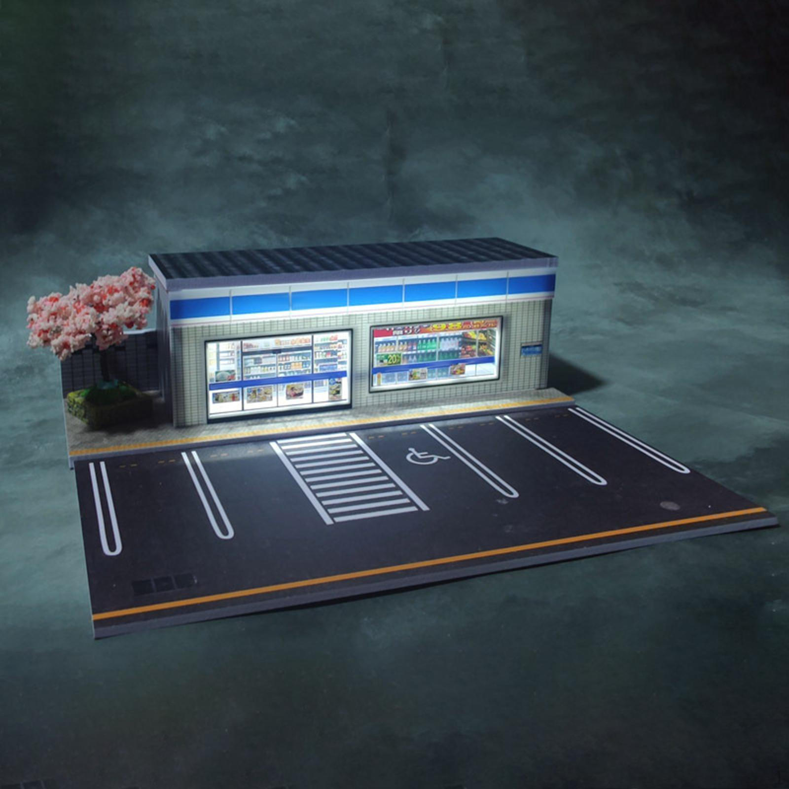 

1:64 Автостоянка. Лита під тиском автомобільна дисплейна модель. DIY Scene для A