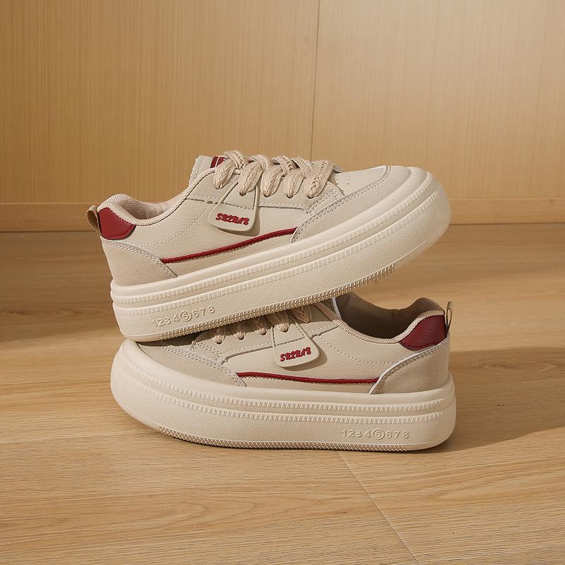 

Little white shoes women s spring and autumn new female student leisure sports versatile board shoes 35 бежевый
