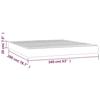 347822 vidaXL Pocket Spring Bed Mattress Black 160x200 Cm Thickness 20 Cm Faux Leather