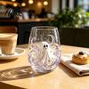 Gotische Bar-Accessoires Halloween Glasbecher Geprägte Kürbis Geist Katze Fledermaus Trinkglas Vintage-Thema Gruselige Stiellose Getränkebecher