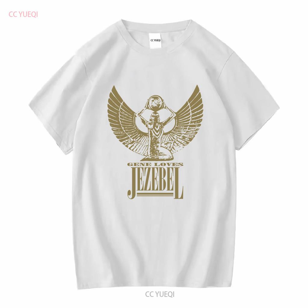 Gene Loves Jezebel Piękna Koszulka vintage Sprana Góra Do Codziennego Ubrania Unisex męska Oddychająca z grafiką Wszechstronna Codzienna