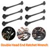 Double Head End Ratchet Wrench Multifunctional Dog Bone Ratchet Wrench Set Quick Ratchet Wrench for Car Maintenance