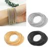 50 Pcs Beaded Gold-covered Spring Bracelet Diy Spiral Telescopic Carbon Steel Bracelet Elastic Non-Slip Bracelet Craft