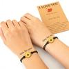 New 2Pcs Couple Bracelets Adjustable Matching Wristbands With Wax Card Gift For Lovers Friendship Braslet Versatile Accessories
