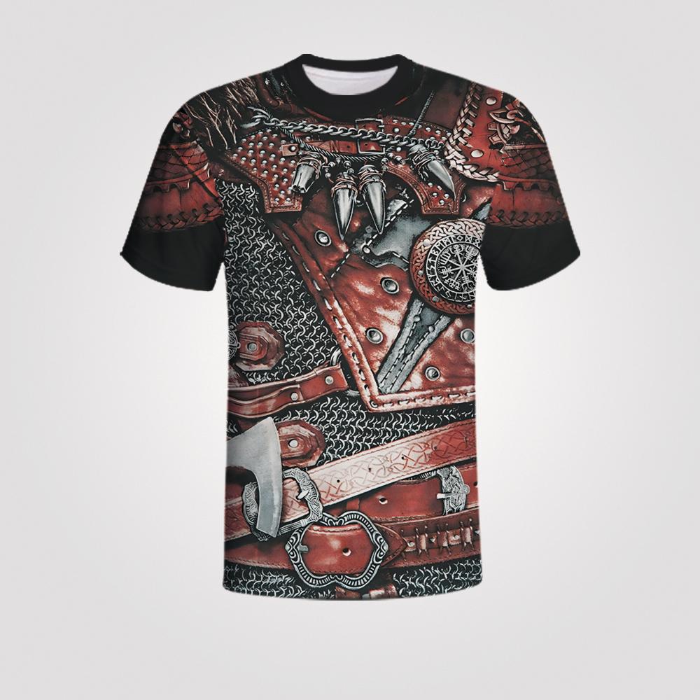 Streetwear Rytíři Templáři Ležérní Unisex Top Pro Muže Móda Středověké Brnění 3D Tištěné Tričko Harajuku Letní Tričko s Krátkým Rukávem