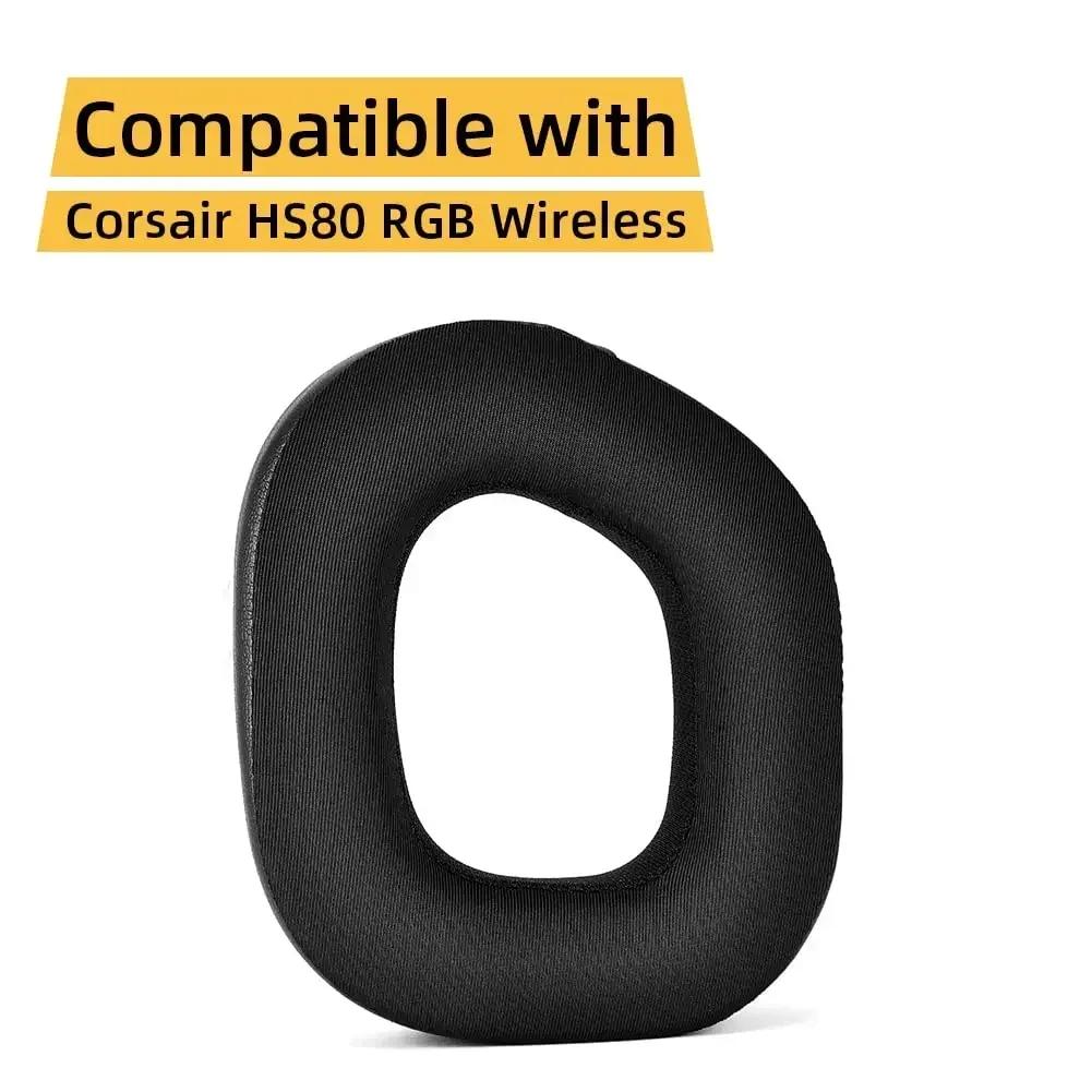 Replacement Ear Pads Ear Muffs Covers Highquality Ear Cushions Cooling Gel Earpads Suitable for Corsair HS80 RGB Gaming Headset