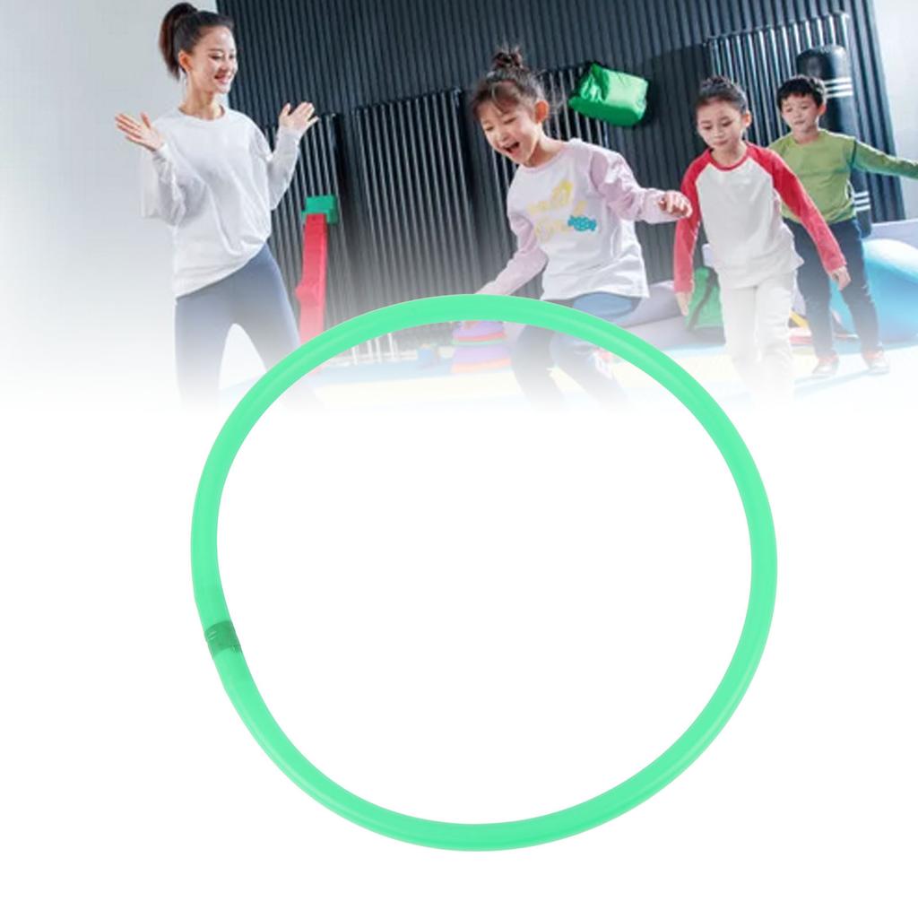 10 Pcs Agility Speed Rings Balance Coordination Sensory Training Jumping Hoop Hollow Green 13.78in