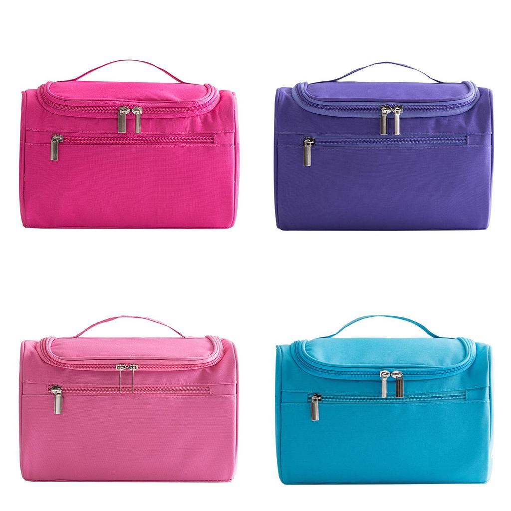 Travel Makeup Bag With Large Capacity And Waterproof Oxford Fabric For Cosmetics And Toiletries
