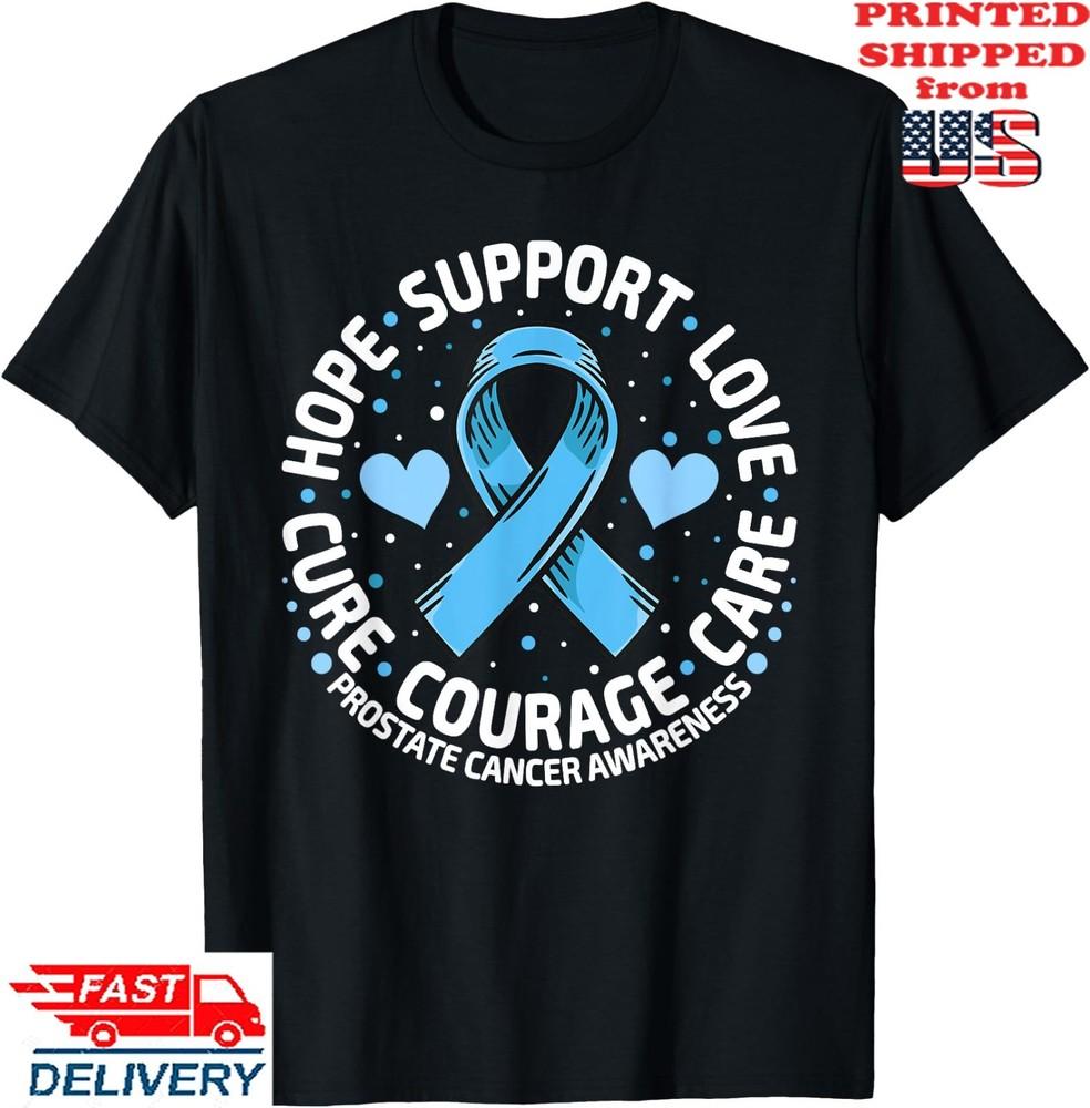 Футболка для поддержки при раке простаты, футболка для осведомленности о раке простаты для семьи, унисекс футболка XXXXL