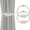 2 Pack Creative Magnetic Curtain Tiebacks Rope Knot Curtain Tiebacks Curtain Holdbacks  Home Decor