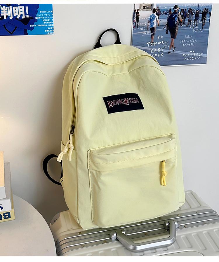 School bag new school bag female ins campus simple and lightweight backpack Korean version versatile Mori high school student backpack