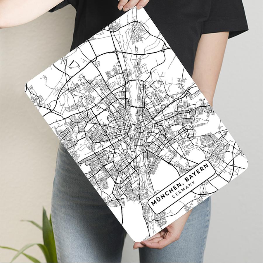 Металлическая настенная картина с картой города Мюнхена, Бавария, Германия, винтажная декоративная картина из железа для украшения дома. 20x30cm（7.8x11.8inch）