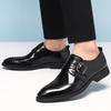 Fashion Luxury Brand Slip-on Gentleman's Stylish Social Business Formal Pointed Loafers Shoes Genuine Leather Dress Mens Wedding Oxfords