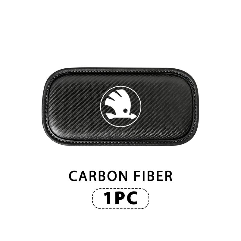 PBMN1 For Skoda Car Interior Leg Knee Rest Pad Leather Cushion Accessories Octavia A5 A7 RS Fabia Superb Rapid Karoq