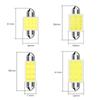 10pcs 31mm 36mm 39mm 41mm Car COB Festoon LED Bulb C5W C10W White Color Car Dome Reading Light Auto Interior Lamp 6000K DC12V