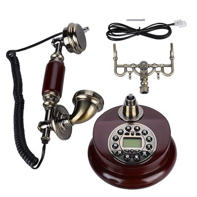 Retro Vintage Przewodowy Telefon Stacjonarny FSKDTMF Zasilany Linią Telefoniczną Hotel Biuro Dom