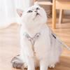 Outdoor Walking Adjustable H-shped Cat Vest Dog Harness and Leash Pets Leash Belt Cat Harness  Set