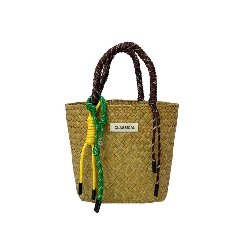 Spring and Summer New Straw Woven Handbags Are Essential for Travel. They Are Fresh, Sweet, Portable, Fashionable, Small and Convenient.