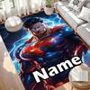 Custom Name Personalized Superman Print Carpet, Versatile Home Decor Rug, for Playroom, Apartment, Balcony, Entryway, Hallway Gift