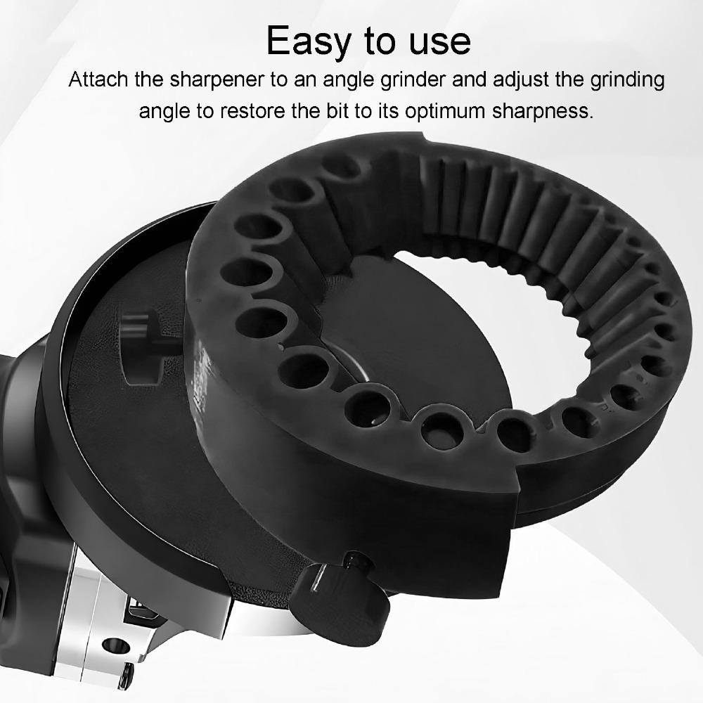 Portable Drill Bit Grinding Attachment Black Power Drill Bit Grinder Drill Bit Sharpener Repair