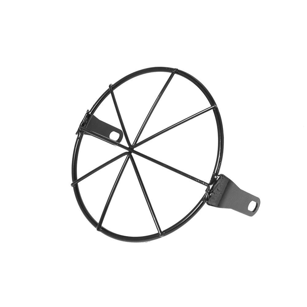 Ретро черная круглая фара с сетчатой крышкой для мотоциклов CG125 и GN125