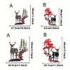 Metal Iron Art White Tail Deer Home Wall Decoration Hanging Craft