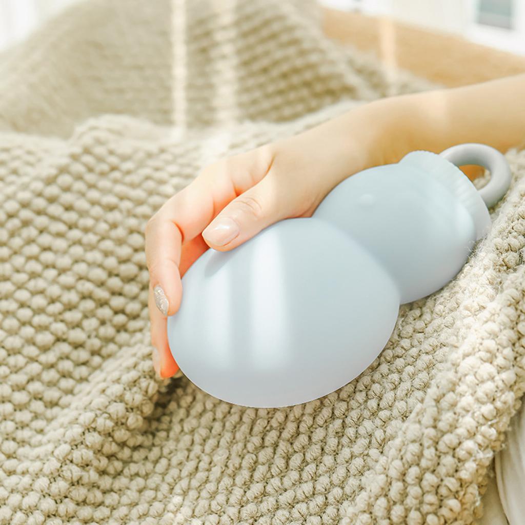 Snowman Hot Water Bag Large Capacity 320ml PVC Warm Water Bottle for Hands and Bed Heating Winter for Women