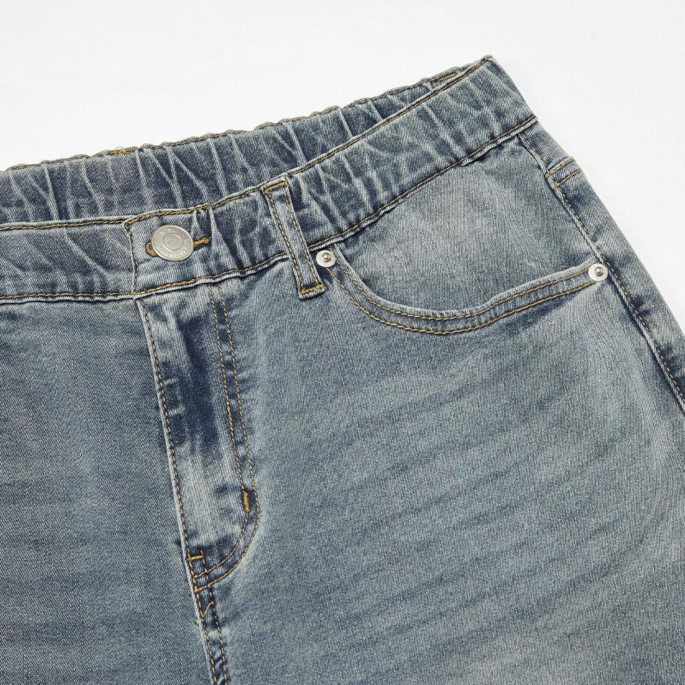 HANGTEN Men'S Inner Elastic Coin Pocket Wide Denim Pants_246(10520-055-402-10)