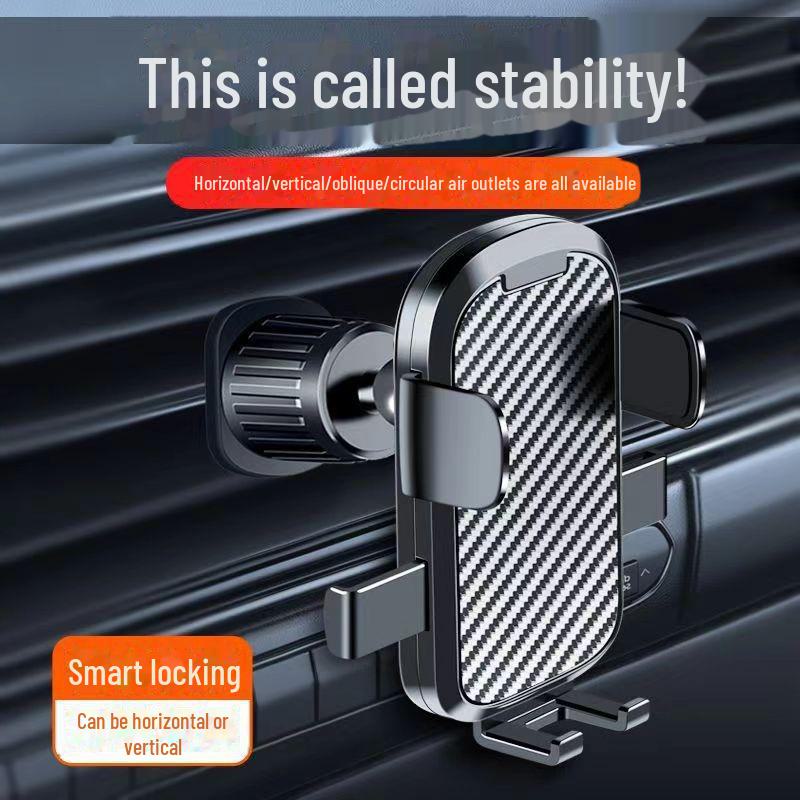 

Автомобильный держатель для мобильного телефона с креплением на воздуховод для навигации и поддержки приборной панели чёрный