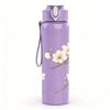 1PC White Magnolia Blossom Branch Print 750ml Color Plastic Sports Water Bottle Leakproof Flip Straw Lid Suitable for Sports Office Home Use