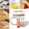 6Pcs/Set Bohemia Women Tassel Hook Earrings Ear Stud Set Jewelry Accessories