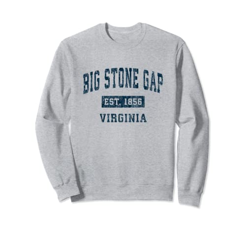 

Big Stone Gap Virginia VA Vintage Sport Design Navy Print Sweatshirt