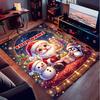 1PC Custom Name Christmas Magic Night Theme Floor Mat Ideal for Living Room, Game Rooms, Office, Bedroom,Floor Mat Playful Design