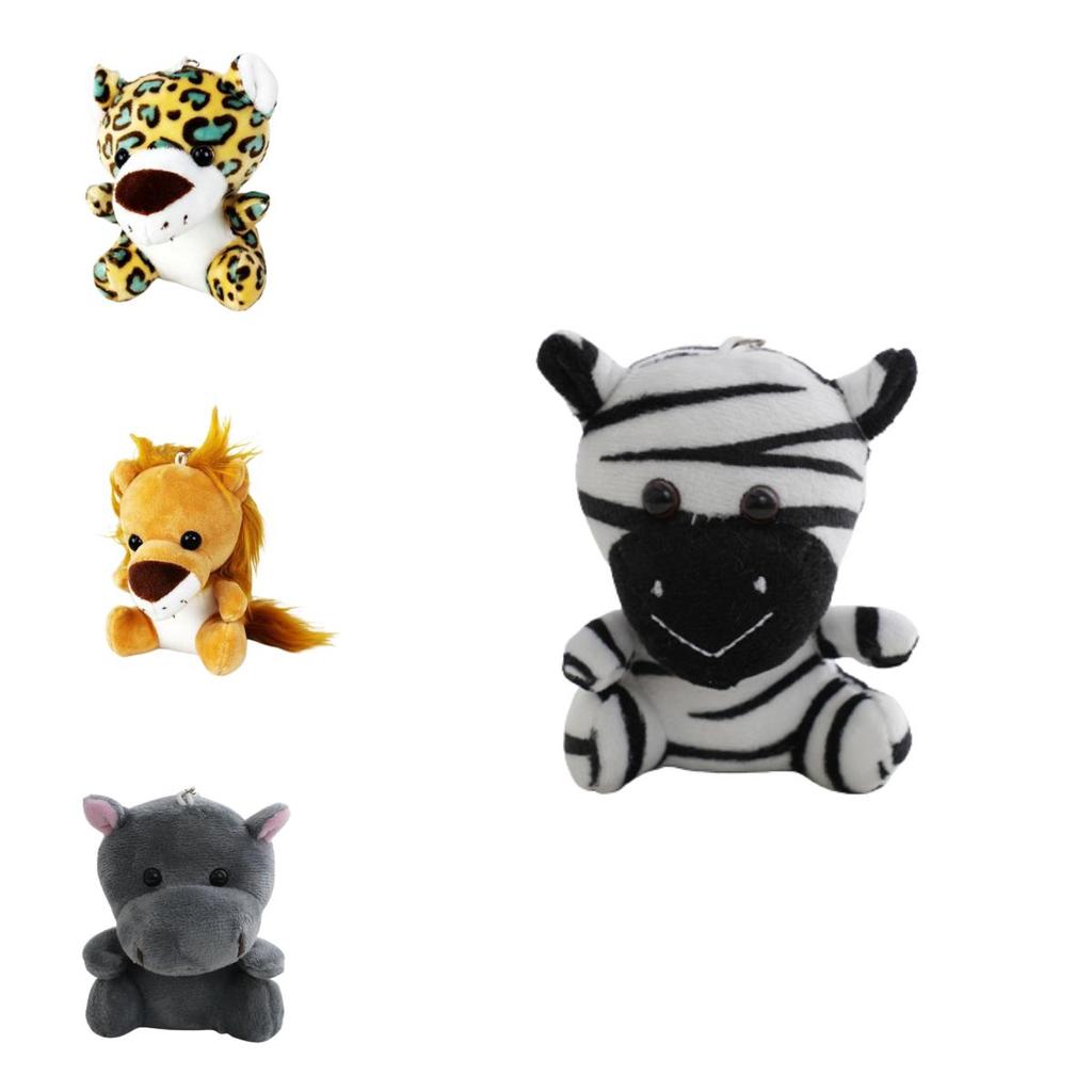 Großhandel mit Greifautomaten-Plüschtieren aus Waldtier-Materialien (10 cm), Tiger und Löwe (Plüschtiere), Schlüsselanhänger, Dekorationen und Accessoires aus Plüsch, PP-Baumwolle, individuell gestaltbar)