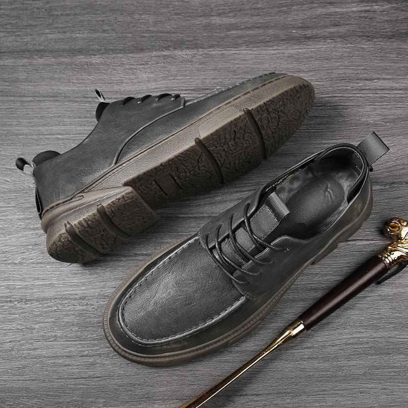 Мужская обувь Модные низкие туфли Осенние новые тенденции британского стиля Мужская — фото 5