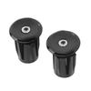 2pcs Handlebar Plug Aluminium Plastic Light Weight Bike Bar End Plug for Mountain Bikes Road Bikes Black